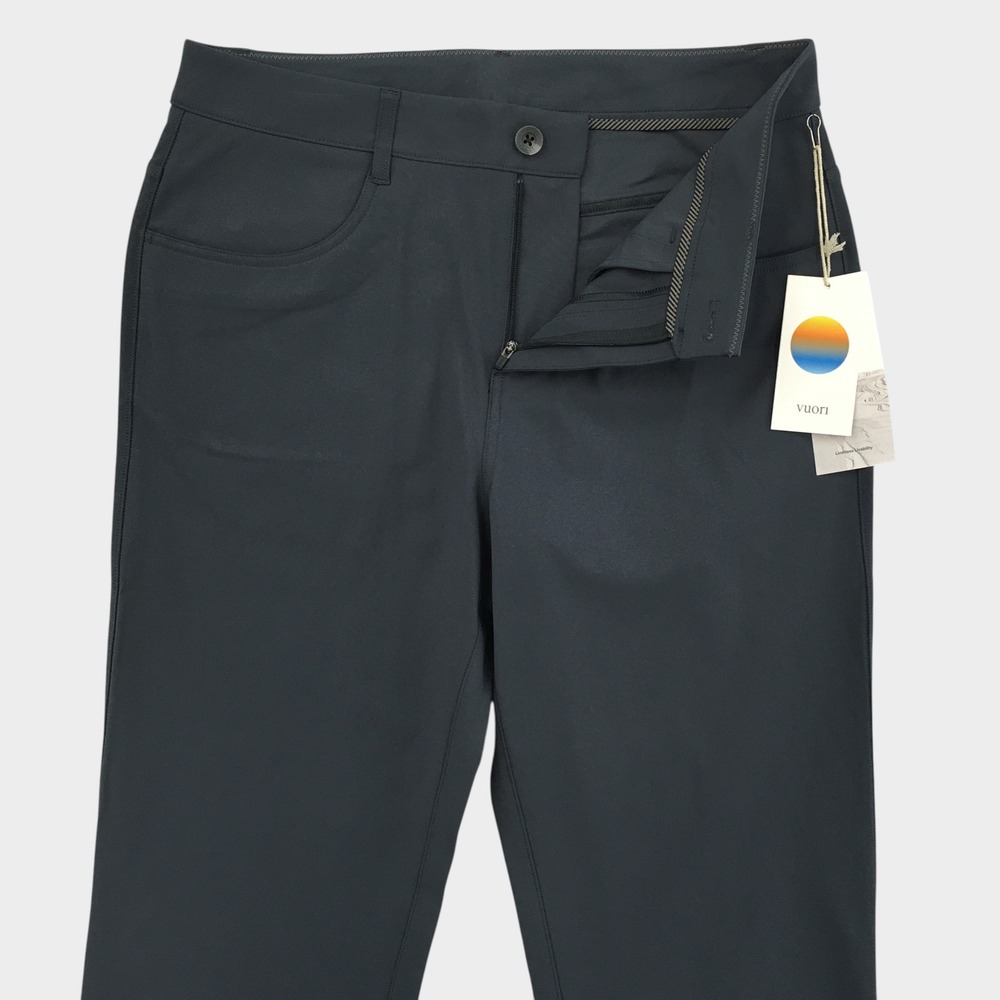 NEW! Vuori Meta Pant Relaxed Charcoal Grey Performance Trousers Mens 30